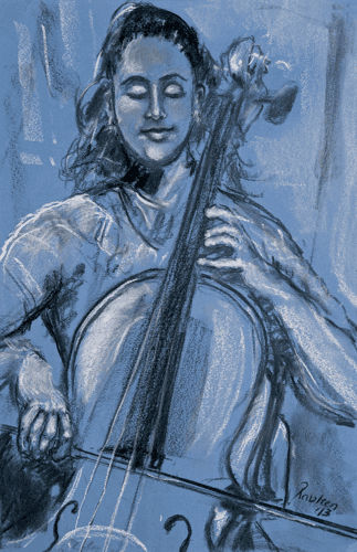 Happy Cello Player