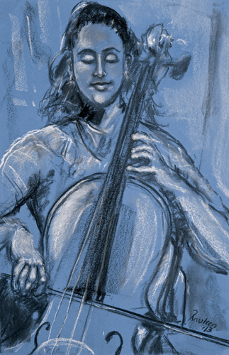 Happy Cello Player